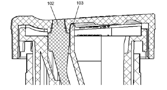 內殼體隔離導光體示意圖防竄光開關單導光體防護圖
