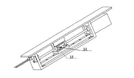 根據(jù)本實(shí)用新型電控光可調(diào)光纖延遲線滑塊處安裝示意圖