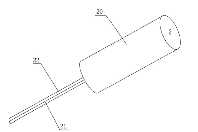 一種反射式保偏光隔離器中光纖毛細管的示意圖 - 廣西科毅光開關(guān)